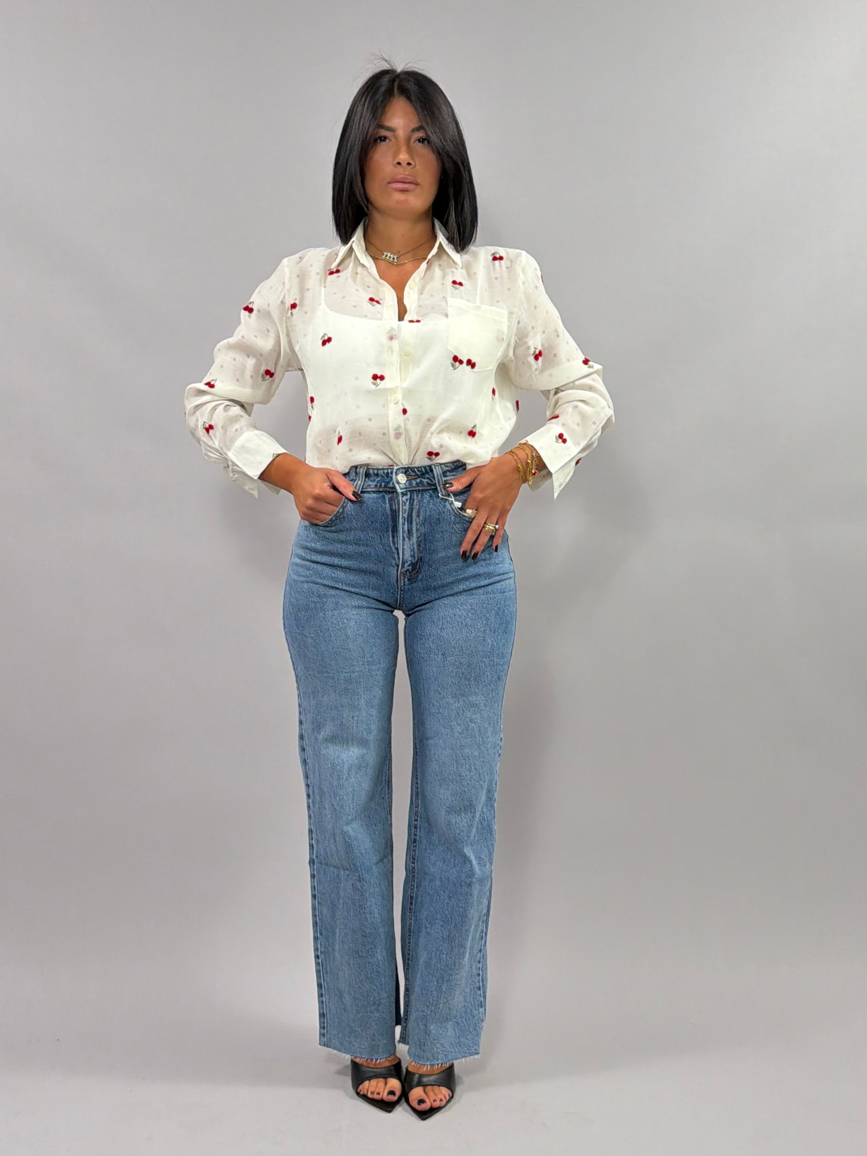 Camicia ciliegia