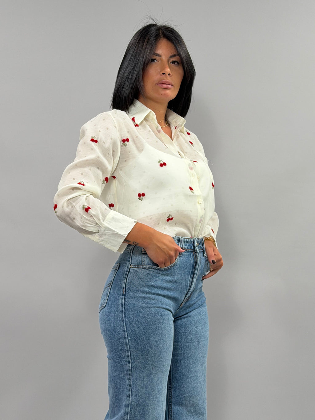 Camicia ciliegia